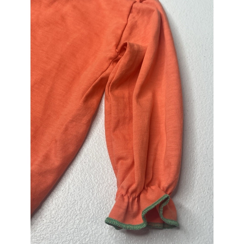 Vtg Sears Toddler Girls Top Shirt Blouse Ruffle Flower Sz M (21-26 Lbs) - Picture 5 of 6